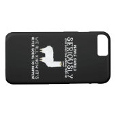 Llama Gift | Mensen moeten serieus Case-Mate iPhone Case (Achterkant (Horizontaal))
