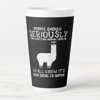 Llama Gift | Mensen moeten serieus Latte Mok