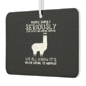 Llama Gift | Mensen moeten serieus Luchtverfrisser (Links)