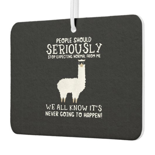 Llama Gift | Mensen moeten serieus Luchtverfrisser (Links)