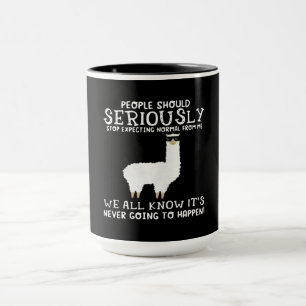 Llama Gift Mensen moeten serieus Mok
