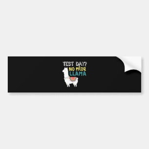 Llama Gift Testdag geen ProbLlama Funny Costume Bumpersticker