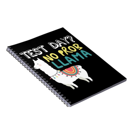 Llama Gift | Testdag Geen ProbLlama Grappig kostuu Notitieboek (Rechterzijde)