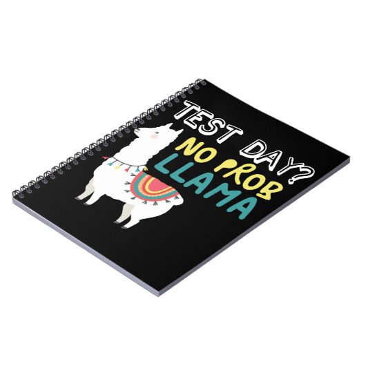 Llama Gift | Testdag Geen ProbLlama Grappig kostuu Notitieboek (Linkerzijde)