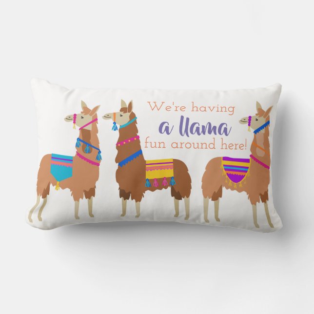 Llama gooien Pillow Kussen (Voorkant)