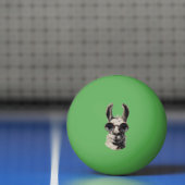 Llama Grappig Gezicht Pingpongbal (Net)