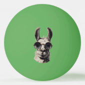 Llama Grappig Gezicht Pingpongbal (Achterkant)
