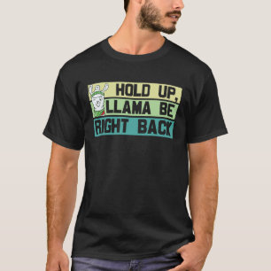 Llama Grappige Cute Retro Stijl Alpaca Grafisch Pl T-shirt