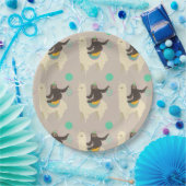 Llama Gray Birthday Paper Borden Papieren Bordje (Feest)