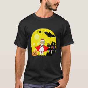 Llama Halloween Kostuum Duivel Griezelige Vollemaa T-shirt