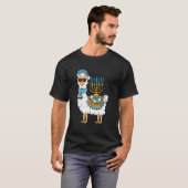 LLama Hanukkah Happy Hanukah Pajama Family Matchi T-shirt (Voorkant volledig)