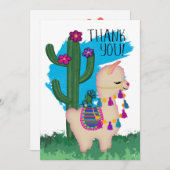 Llama Hartelijk dank | Jouw tekst toevoegen Bedankkaart (Voorkant / Achterkant)