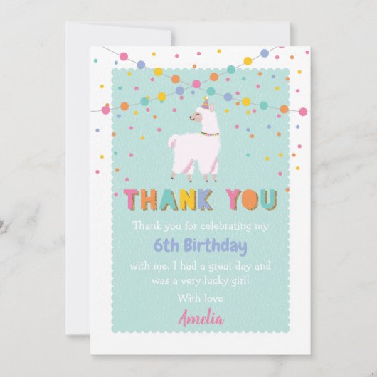 Llama - Hartelijk dank Kaart (Voorkant)