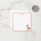 Llama Hartelijk dank Notitiekaartje (Voorkant / Achterkant in situ)