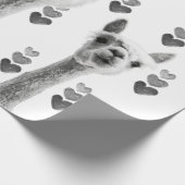 Llama hartencadeautje cadeaupapier (Hoek)