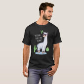 Llama Heeft Geen Drama   Blade Cactus T-shirt (Voorkant volledig)