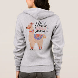 Llama heeft geen drama nodig hoodie