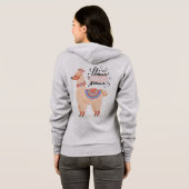 Llama heeft geen drama nodig hoodie (Achterkant volledig)