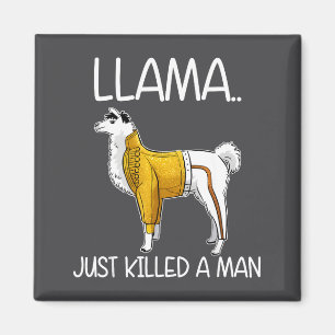Llama Heeft Net Een Man Gedood Grappige Llama Magneet