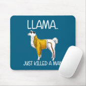 Llama Heeft Net Een Man Gedood Grappige Llama  Muismat (Met muis)