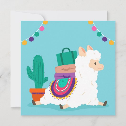 Llama Holiday Card Feestdagenkaart (Voorkant)