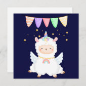 Llama Holiday Card Feestdagenkaart (Voorkant / Achterkant)