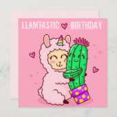 Llama Holiday Card Feestdagenkaart (Voorkant / Achterkant)