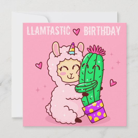 Llama Holiday Card Feestdagenkaart (Voorkant)