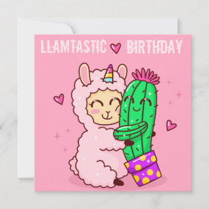 Llama Holiday Card Feestdagenkaart