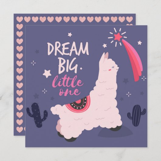 Llama Holiday Card Feestdagenkaart (Voorkant / Achterkant)