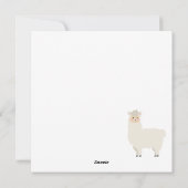 Llama Holiday Card Feestdagenkaart (Achterkant)
