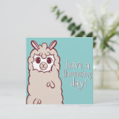 Llama Holiday Card Feestdagenkaart (Staand voorkant)