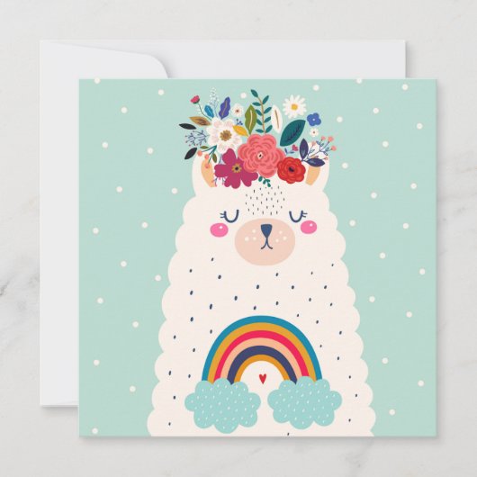 Llama Holiday Card Feestdagenkaart (Voorkant)