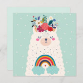 Llama Holiday Card Feestdagenkaart (Voorkant / Achterkant)