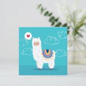 Llama Holiday Card Feestdagenkaart (Staand voorkant)