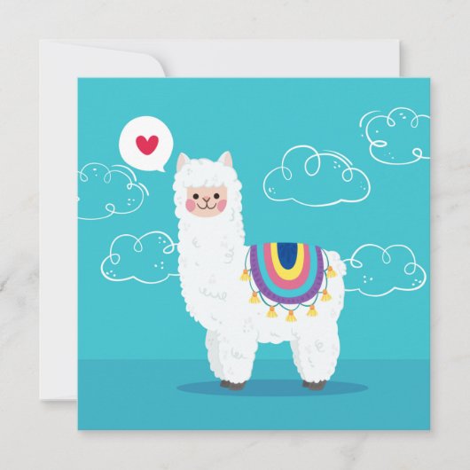 Llama Holiday Card Feestdagenkaart (Voorkant)