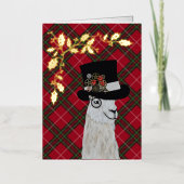 Llama Holiday Cards Folie Feestdagenkaart (Voorkant)