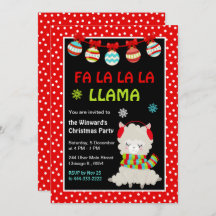 Llama Holiday Christmas Party