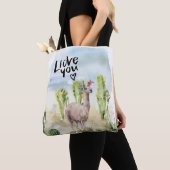 Llama hou van je tote bag (Dichtbij)