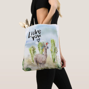 Llama hou van je tote bag
