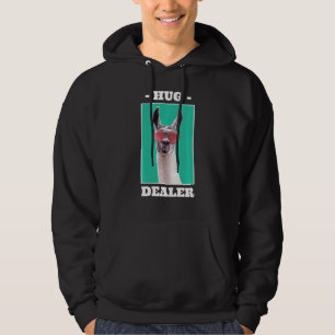 Llama Hug Dealer Llama Sunbria Animal Lama Hoodie