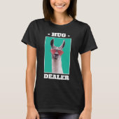 Llama Hug Dealer Llama Sunbria Animal Lama T-shirt (Voorkant)