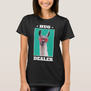 Llama Hug Dealer Llama Sunbria Animal Lama T-shirt