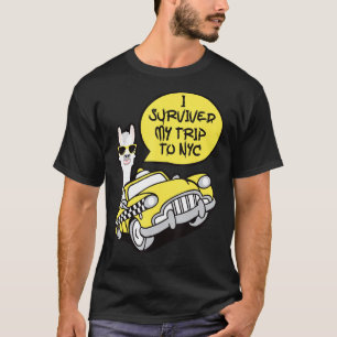 Llama, ik heb mijn reis naar New York overleefd T-shirt