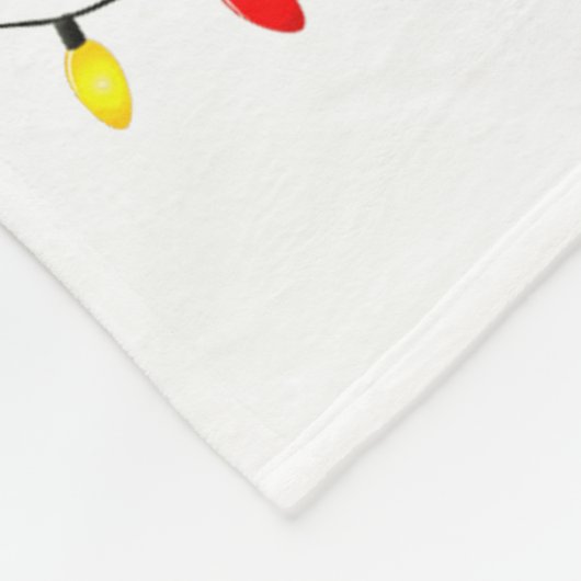 Llama In Christmas Socks Lights Llama Xmas  Fleece Deken (Hoek)