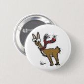 Llama in de Button Scarf (Voorkant /achterkant)