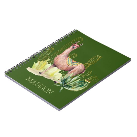 Llama in woestijn notitieboek (Linkerzijde)