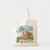 Llama in woestijn tote bag (Voorkant)