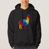 Llama Inca Wipala Native Cultuur Ontwerp Hoodie (Voorkant)