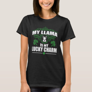 Llama Is Mijn Geluksbrenger St Patrick 4 Klaver T-shirt